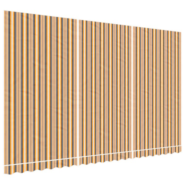 Ersättningstyg för markis orange och svart 480x295 cm polyester