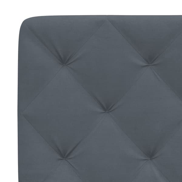 Bed Frame without Mattress Dark Grey 140x200 cm Velvet