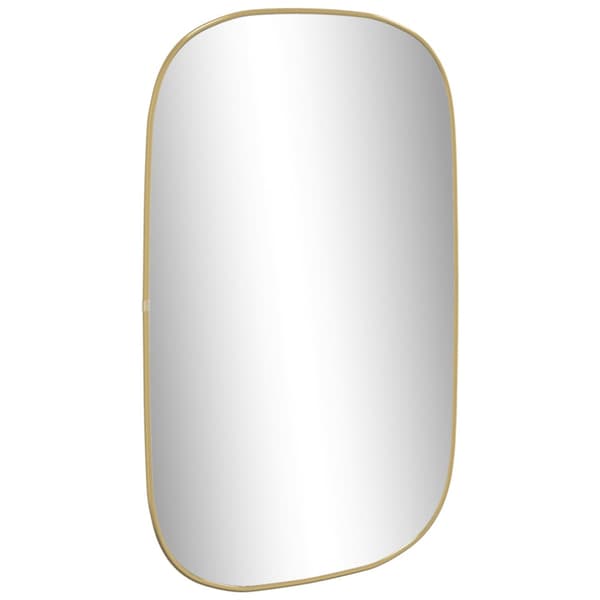 Väggspegel guld 80x50 cm