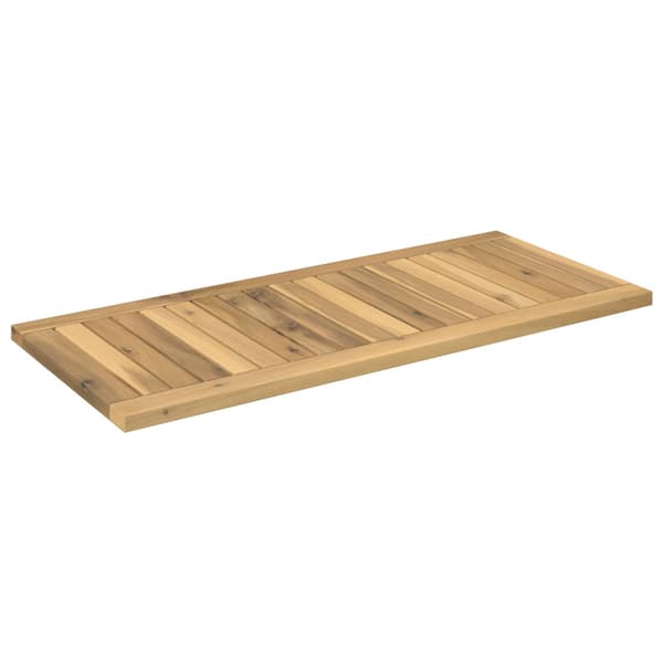 Bordsskiva 80,5 x 35 x 2 cm Rektangulär Massivt Akaciaträ Vit