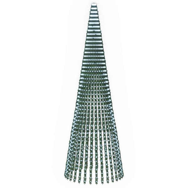 LED Julgran 470 cm 1504 LED-lampor Kallvit Stål Grön