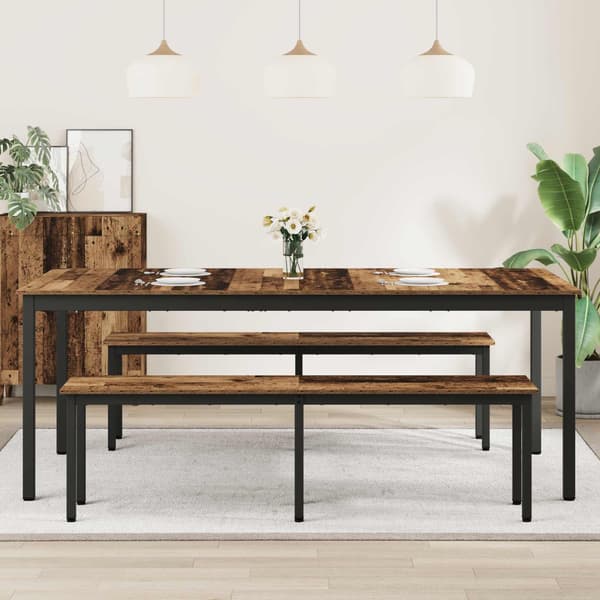 Matbord 200 x 100 x 75 cm Konstruerat trä Rektangulär