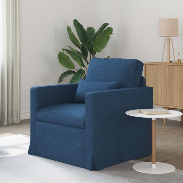 Soffa Blå 78 x 78 x 80 cm tyg