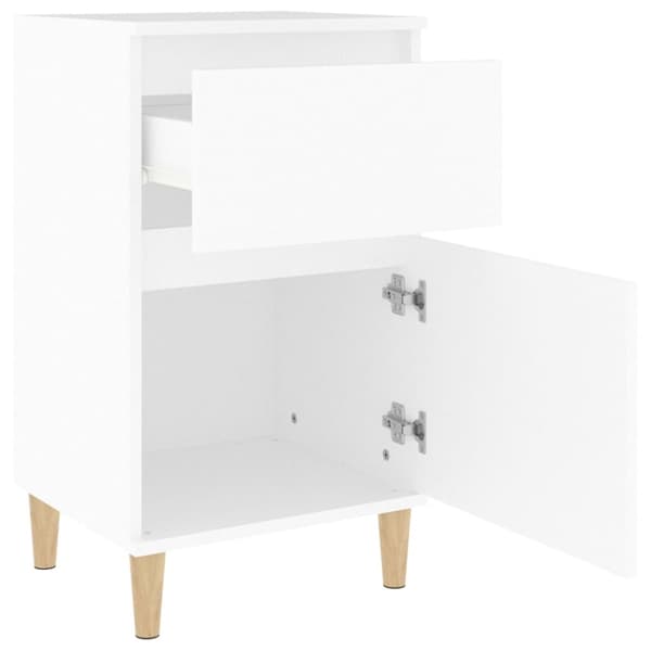 Sängbord vit 40x35x70 cm