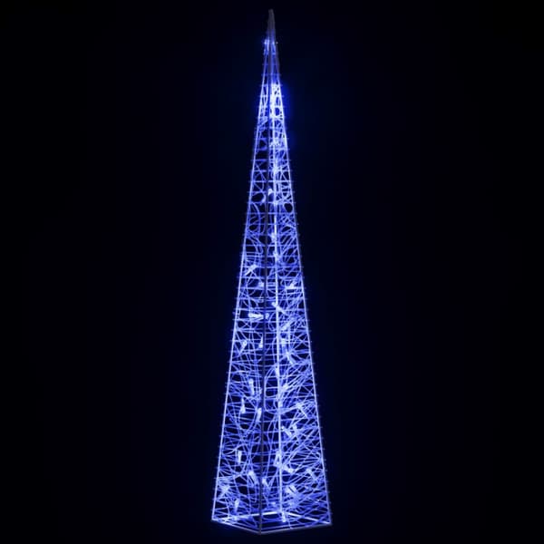 Ljuskon LED akryl blå 90 cm