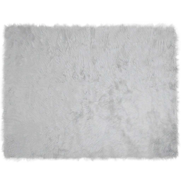 Fuskfäll matta TAFALLA Grå 240 x 340 cm Polyester