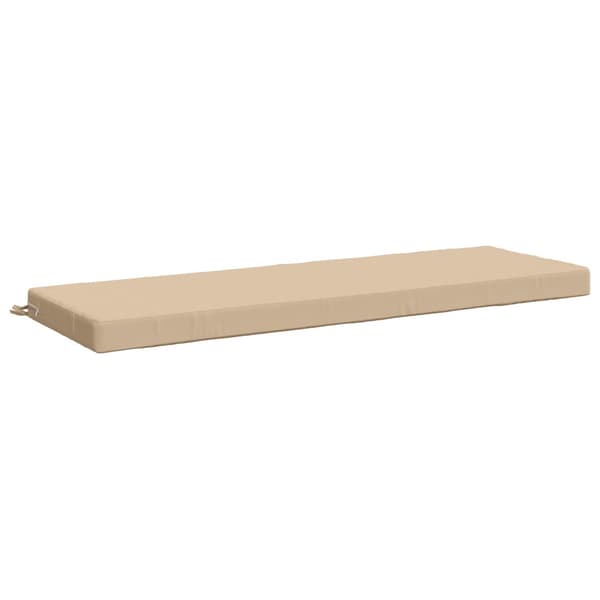 Bänk kudde SOEST 100% Polyester Gräddvit 150 x 50 x 8 cm