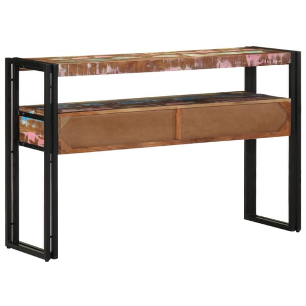 Konsolbord med låda 120 x 33 x 75 cm Solid återvunnen trä