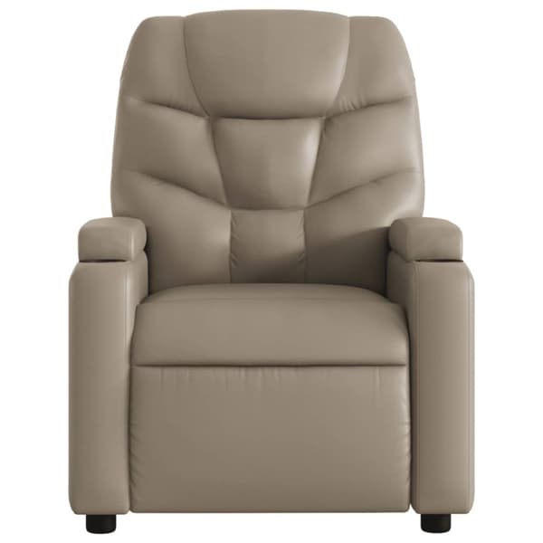 Elektrisk massagefåtölj cappuccino konstläder