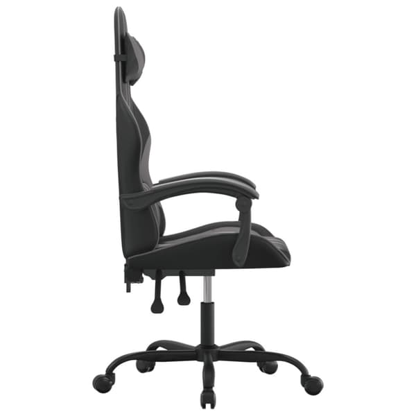 Gamingstol svart och grå konstläder