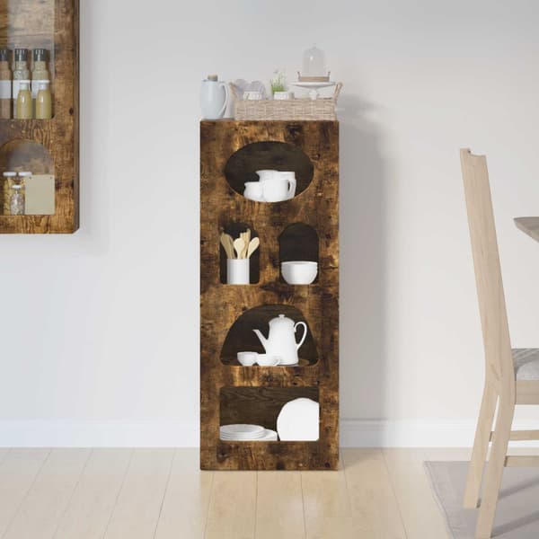 Sideboard Rökt ek 40 x 35 x 100,5 cm Konstruerat trä