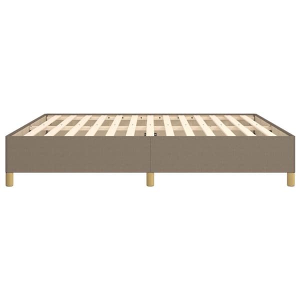 Boxspring-sängram taupe 180x200 cm tyg