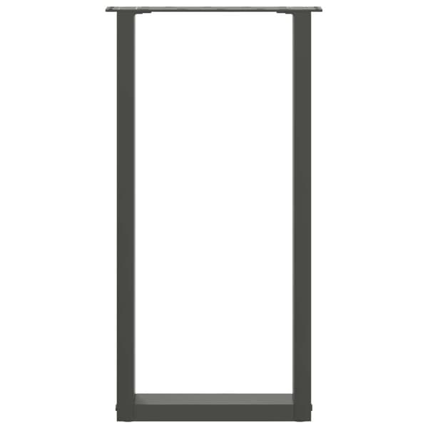 Konsolbordsben U-formade 2 st antracit 28x(72-73) cm stål