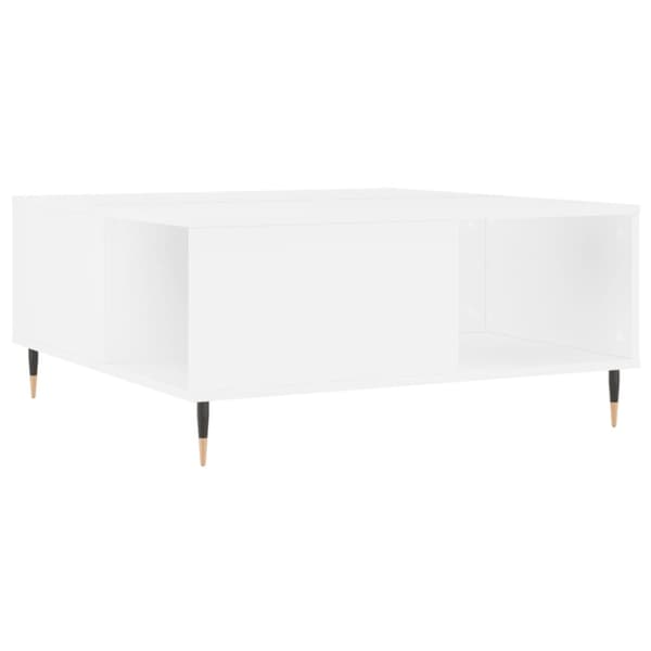 Soffbord vit 80x80x36,5 cm konstruerat trä