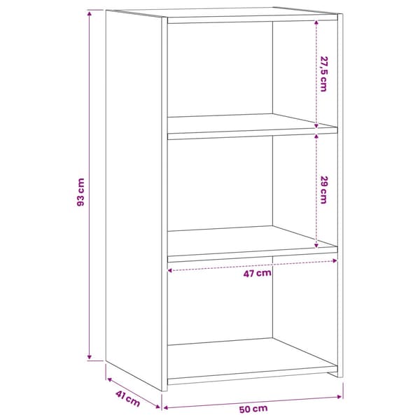 Sideboard Gammalt trä 50 x 41 x 93 cm Konstruerat trä