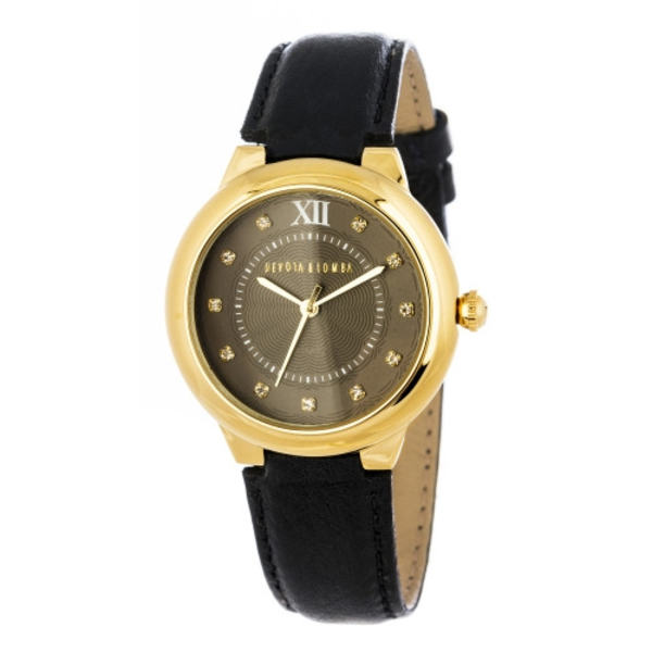 DEVOTA & LOMBA DL006W-02BLAC - Quartz Klocka Dam (34MM)