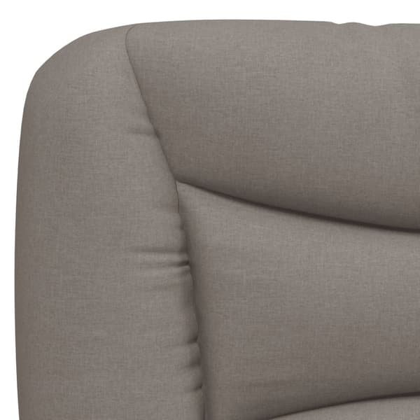 Headboard Cushion "Hvar" Taupe 80 cm Fabric