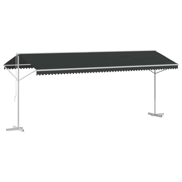 Fristående markis Antracit 6 x 3 m Polyester