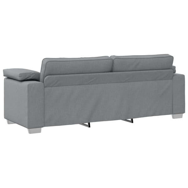 3-Sits soffa Ljusgrå 220 cm tyg