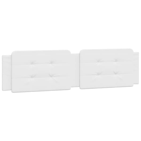 Bed Frame with LED without Mattress "Zadar" White 200x200 cm