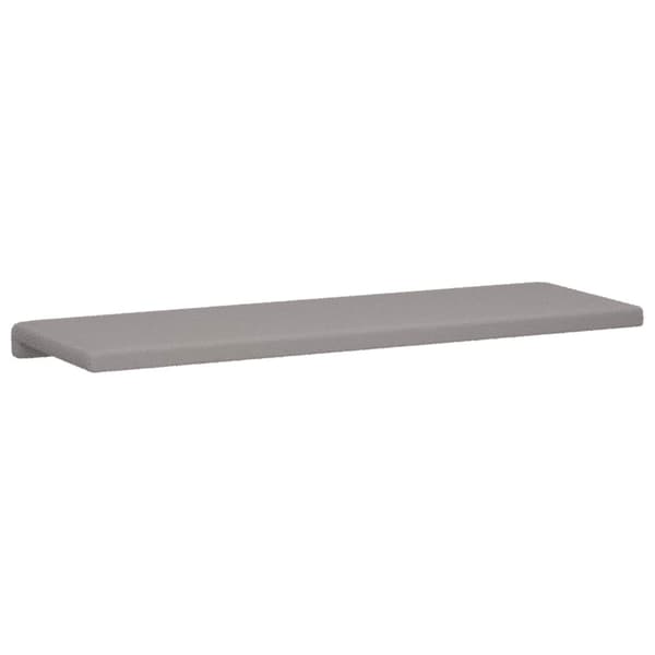 Bänk kudde Sherpa tyg Ljusgrå Djup 35 cm