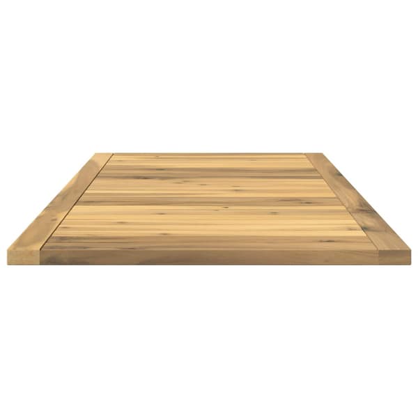 Bordsskiva 100,5 x 49 x 2 cm Rektangulär Massivt Akaciaträ Vit