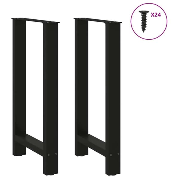Barbordsben svarta 2 st 50x(90-91) cm stål