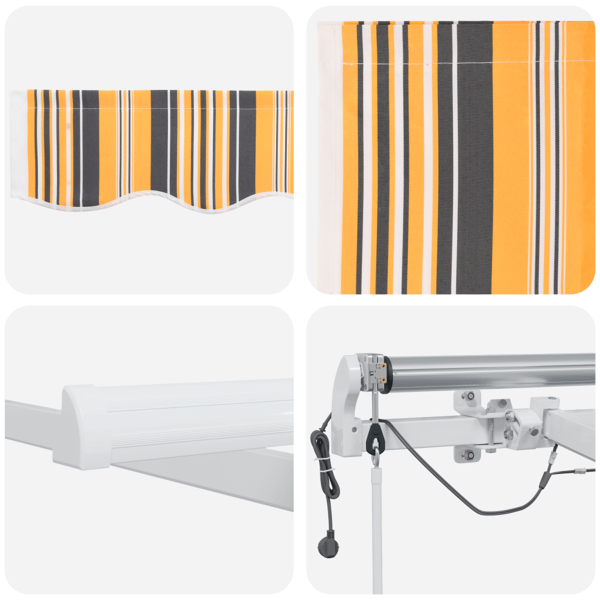 Markis tyg Flerfärgsdesign 500 × 300 cm Polyester