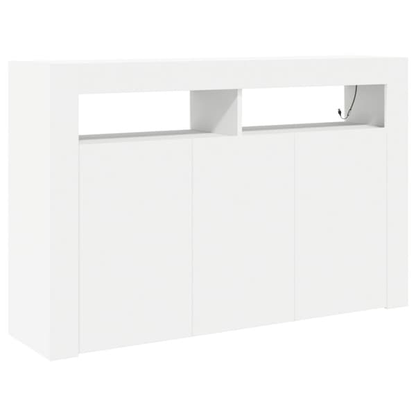 Sideboard Vit 116 x 30 x 75 cm Konstruerat trä