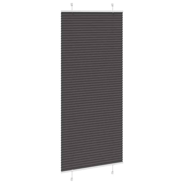 Plisserad persienn svart 90x200 cm tyg bredd 89,4 cm polyester
