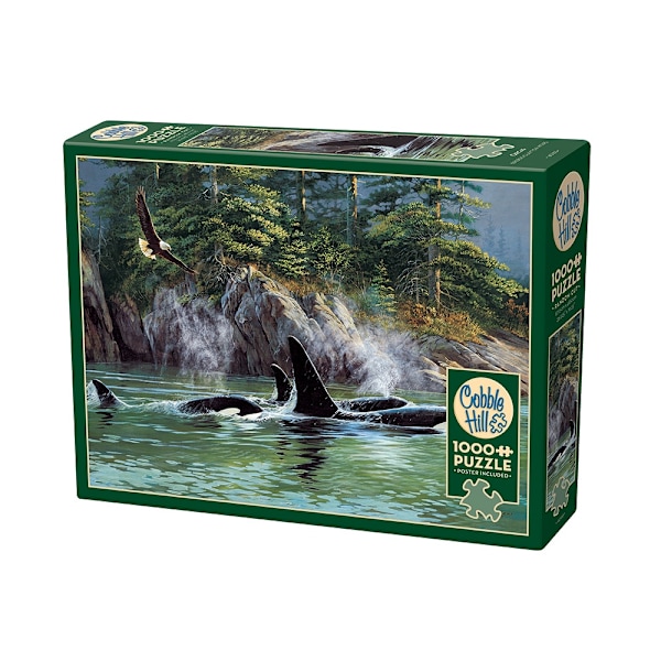 Orcas, Pussel, 1000 bitar, Cobble Hill