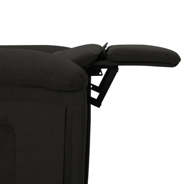 Elektrisk massagefåtölj svart tyg