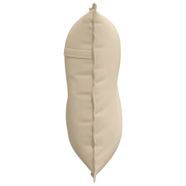 Ryggkudde Kräm 80 x 50 cm Mikrofiber Tyg