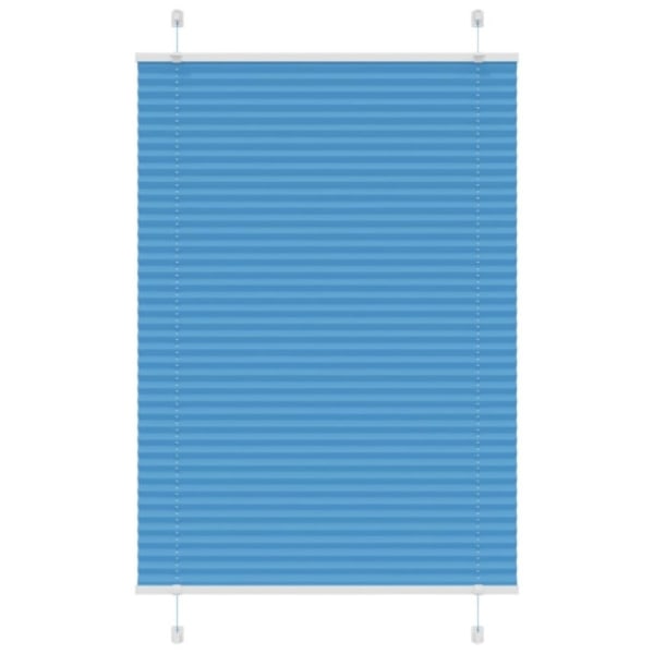Plisserad persienn blå 80x150 cm tyg bredd 79,4 cm polyester
