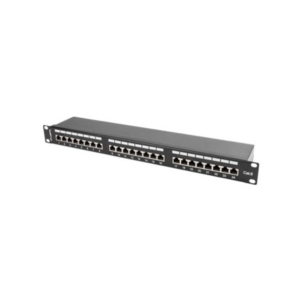 Lanberg PPS6-1024-B - patch-panel - 1U - 19" Svart