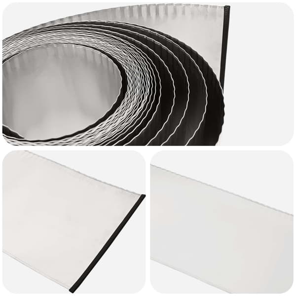 vidaxl Kant för gräsmatta 5 m x 10 cm Galvaniserat stål Silver