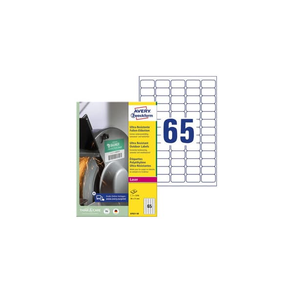 Etikett AVERY Stretch 38x21mm 3250/fp