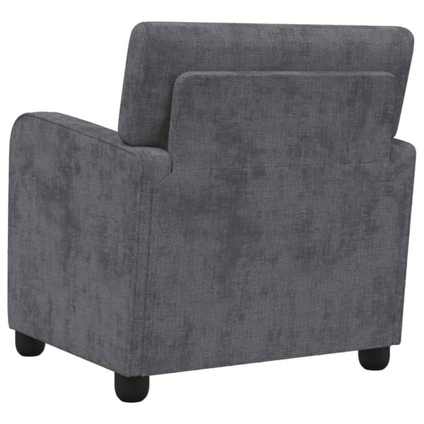Fåtölj Mörkgrå Chenille