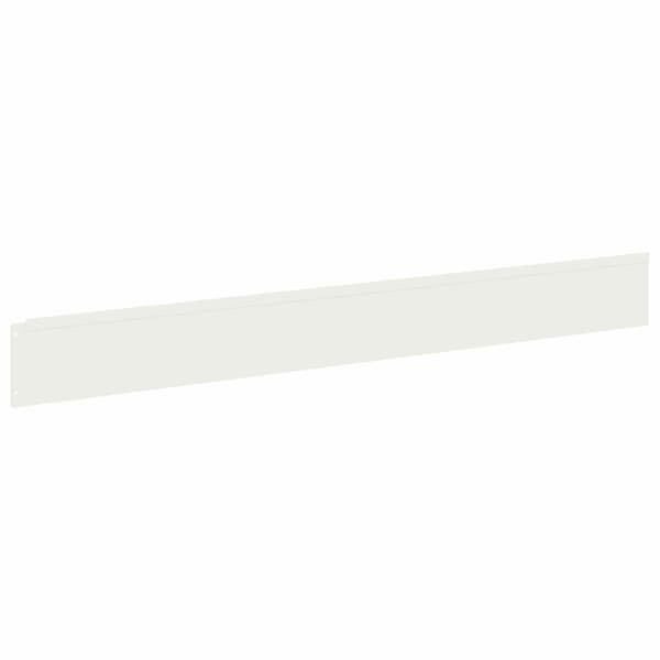 Kant för gräsmatta 50 pcs 100 x 12 cm Stål Vit