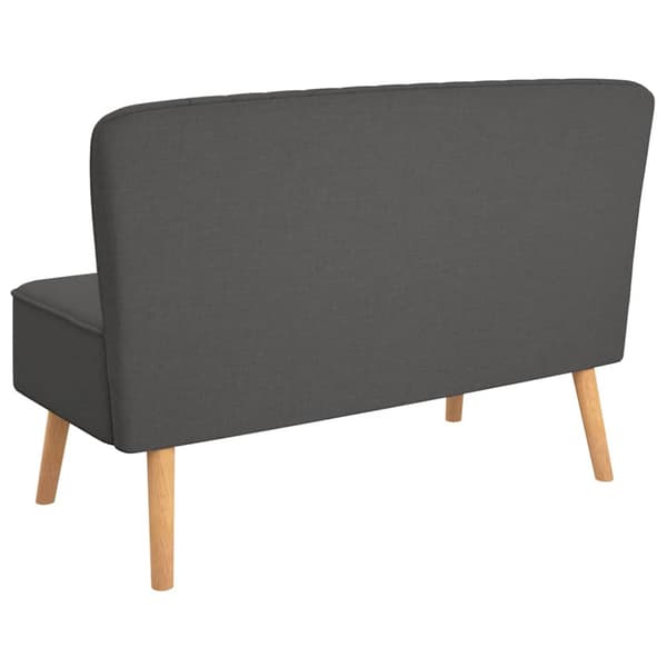 Soffa tyg 117x55,5x77 cm mörkgrå