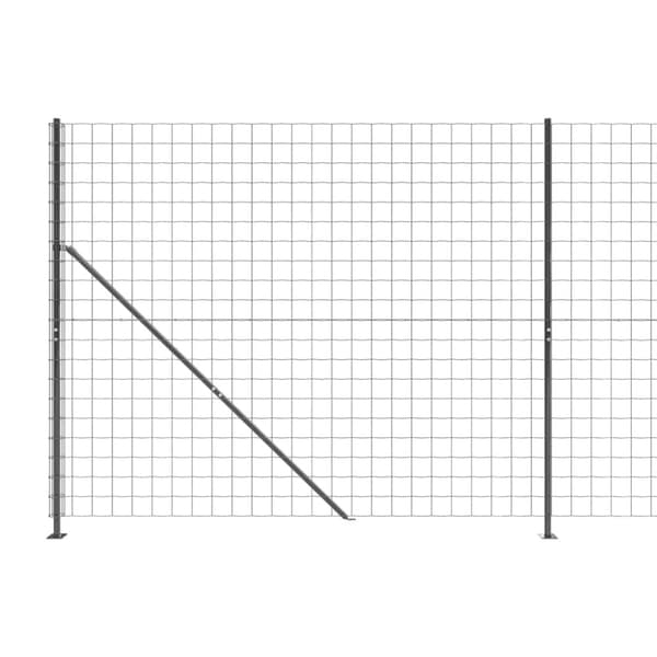 Stängsel med stolpsko antracit 1,4x25 m