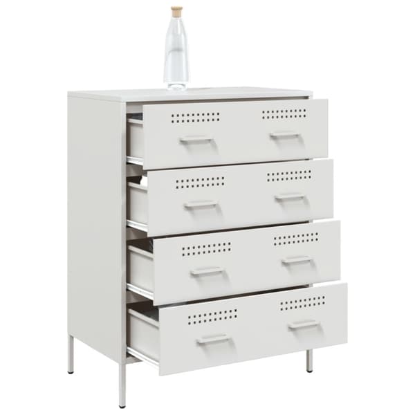 Skänk vit 68x39x89 cm stål