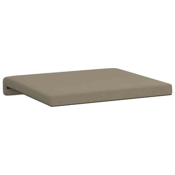 Bänk kudde 2 st Texturerad Sammet Kaki Djup 35 cm