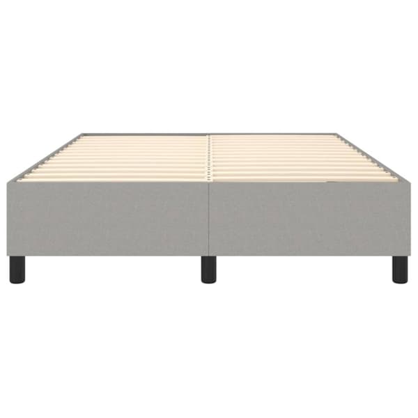 Boxspring-sängram ljusgrå 140x200 cm tyg