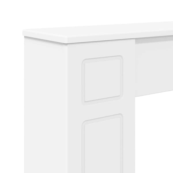 Eldstadsram Vit 100 x 20 x 100 cm Konstruerat trä