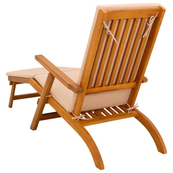 Reclining och Fällbar Solstol 2 pcs 55 x 146 x 91 cm