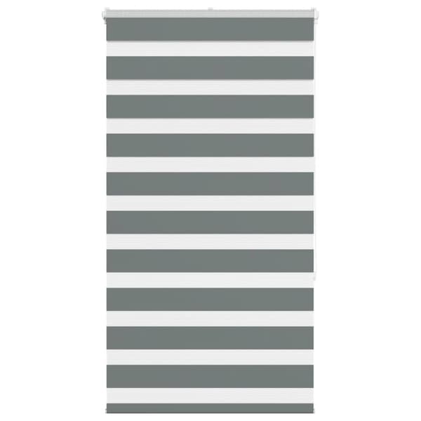 Rullgardin zebra mörkgrå 70x150 cm tyg bredd 65,9 cm polyester