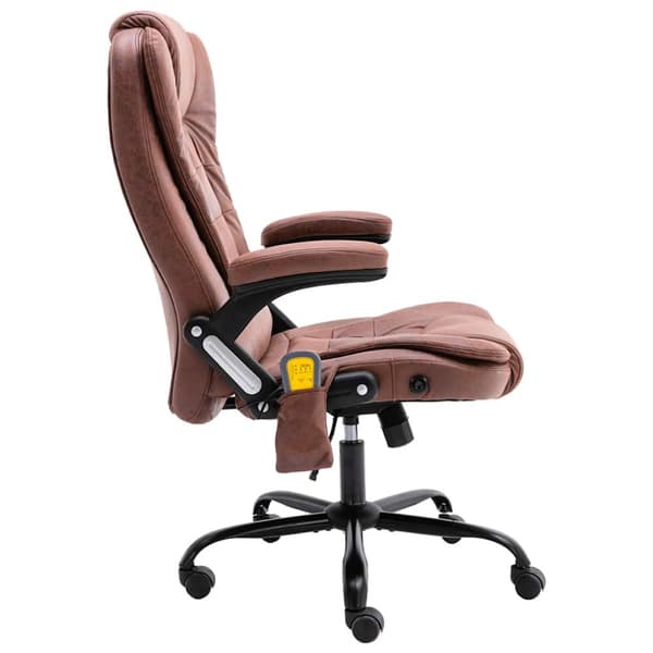 Massagekontorsstol ljusbrun konstmocka