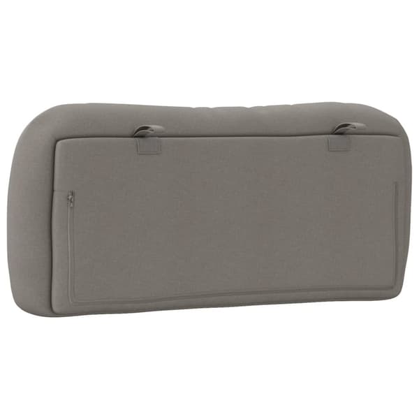 Headboard Cushion "Hvar" Taupe 90 cm Fabric