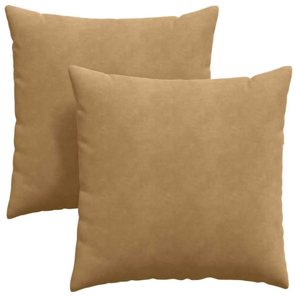 Sofakuddar 2 pcs Brun 60 x 60 cm Kordread tyg